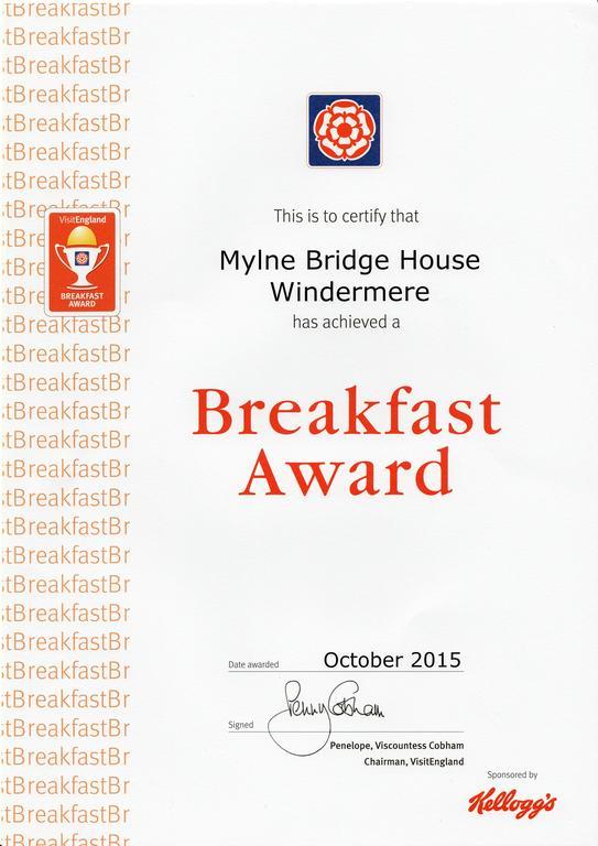 Bed and Breakfast Mylne Bridge House à Windermere Extérieur photo